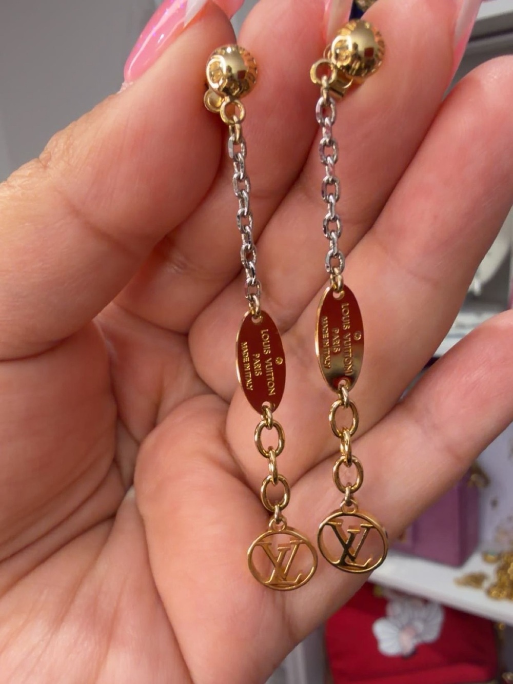 Louis Vuitton Logomania Earrings